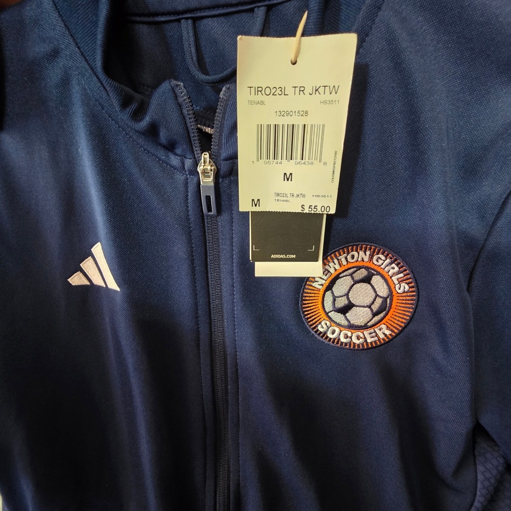 Adidas Kids Tiro 23 League Training Jacket Navy Blue Newton Girls Soccer HS3511 - Picture 6 of 9